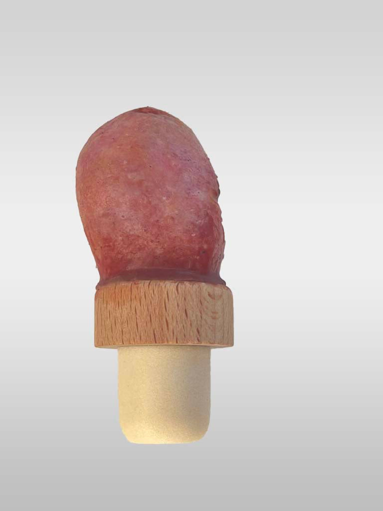 Zombie severed toe on a bottle stopper cap